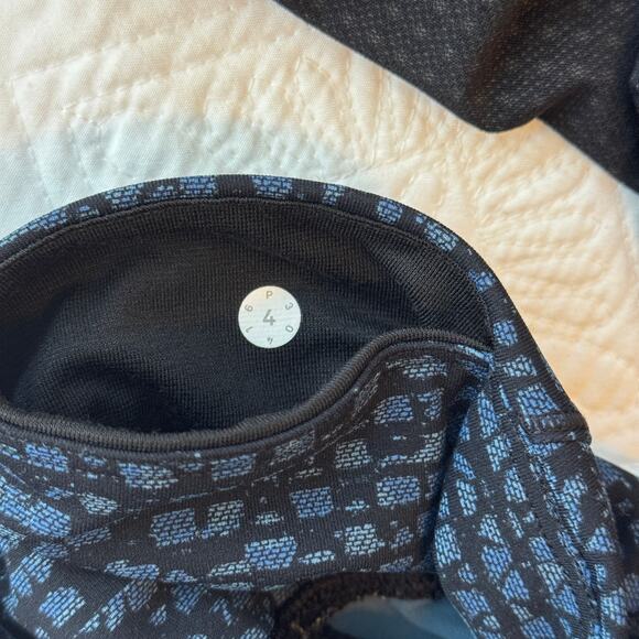 Lululemon Deep Breath Crop Leggings Alberta Lake Teal Shatter Weave Desert 4 - Picture 8 of 9